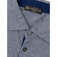 Corneliani Gray Cotton Polo Shirt