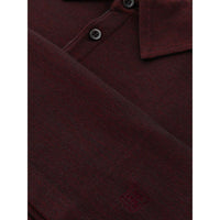 Corneliani Bordeaux Wool Polo Shirt