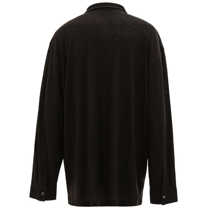 Corneliani Black Linen Shirt