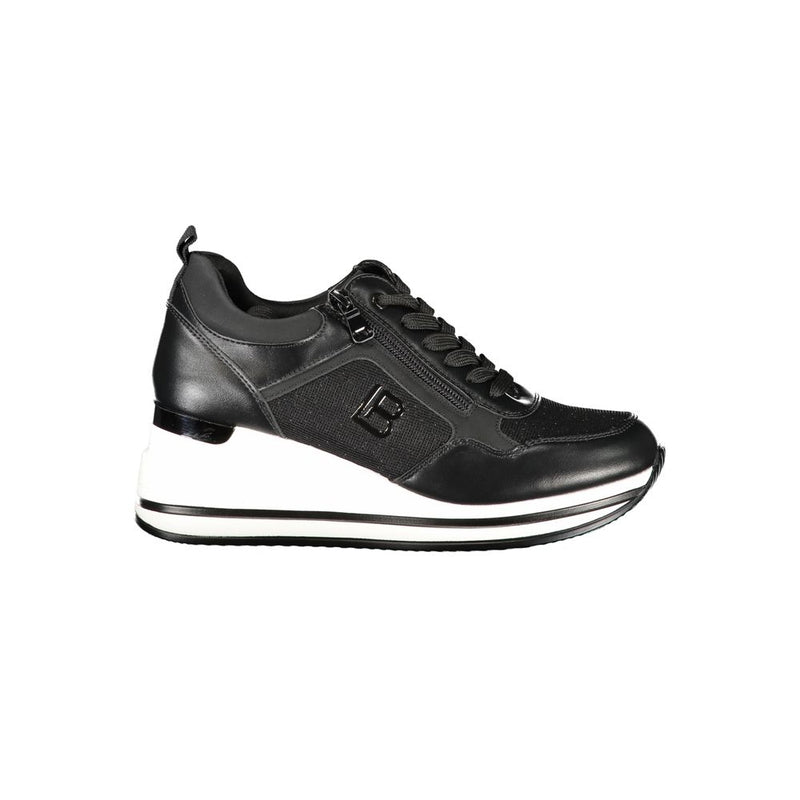 Laura Biagiotti Black Polyester Sneaker