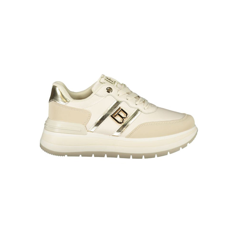 Laura Biagiotti Beige Polyester Sneaker