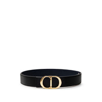 Dior Black Leather Belt