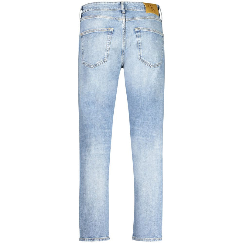 Calvin Klein Light Blue Cotton Jeans & Pant