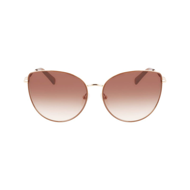 Longchamp Gold Metal Sunglasses