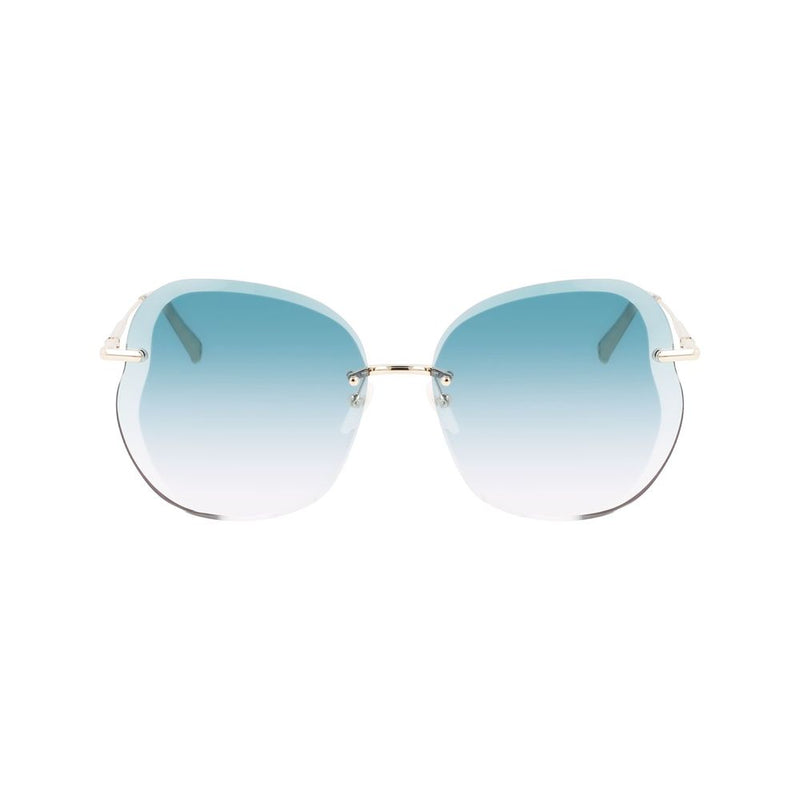 Longchamp Gold Metal Sunglasses