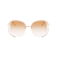 Longchamp Gold Metal Sunglasses