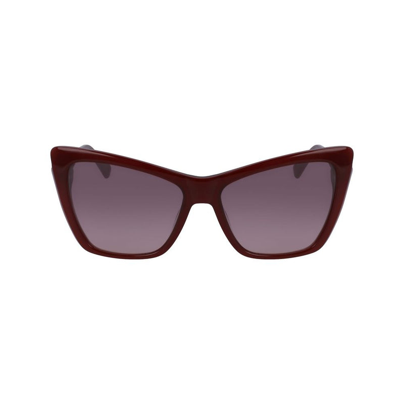 Longchamp Red Acetate Sunglasses