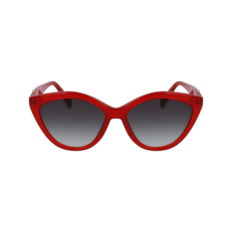 Longchamp Red Acetate Sunglasses