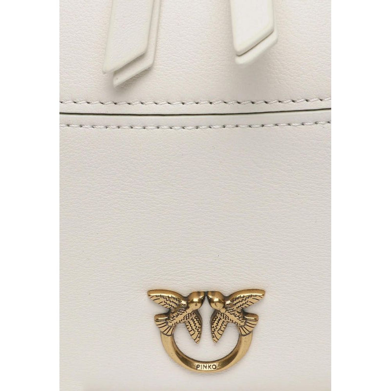 PINKO White Leather Handbag