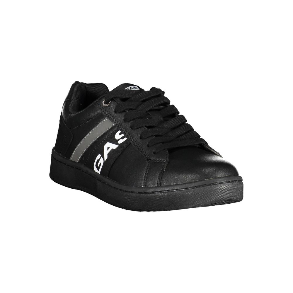 Gas Black Artificial Leather Sneaker