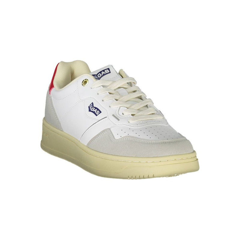 Gas White Artificial Leather Sneaker