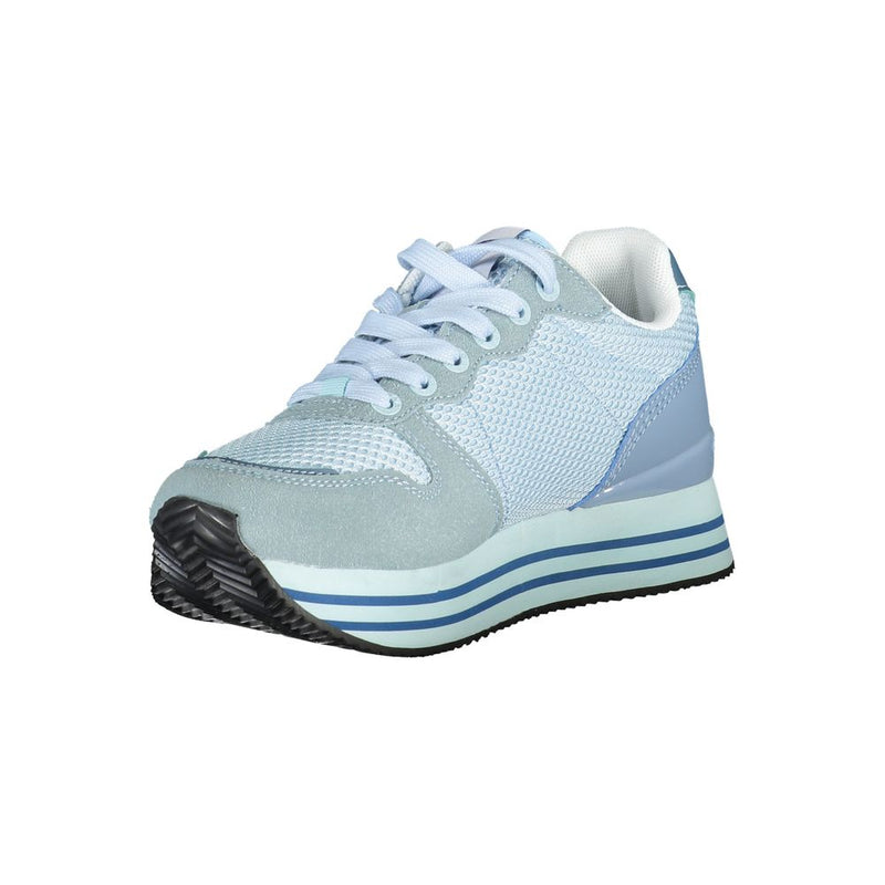 Gas Light Blue Polyester Sneaker