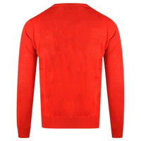 Aquascutum Check A Logo Red Jumper - Nova Clothing