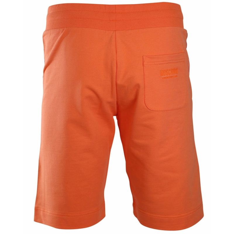 Moschino Branded Tape Legs Orange Shorts XS