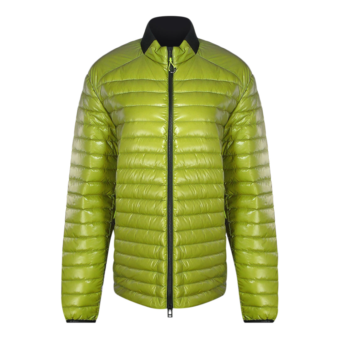 Belstaff Airframe Neon Yellow Shiny Down Filled Jacket XXL