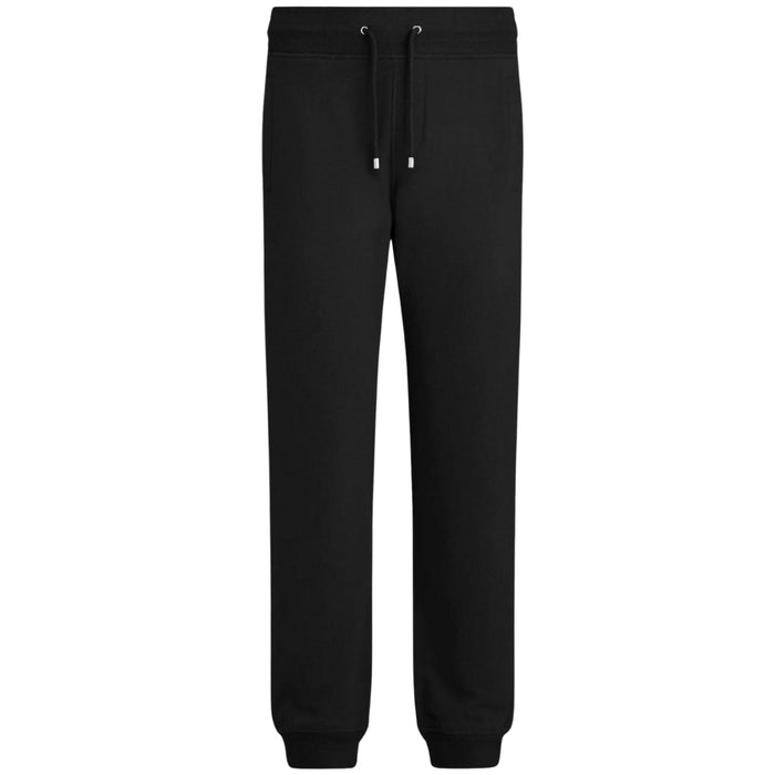 Belstaff Patch Logo Plain Black Sweatpants