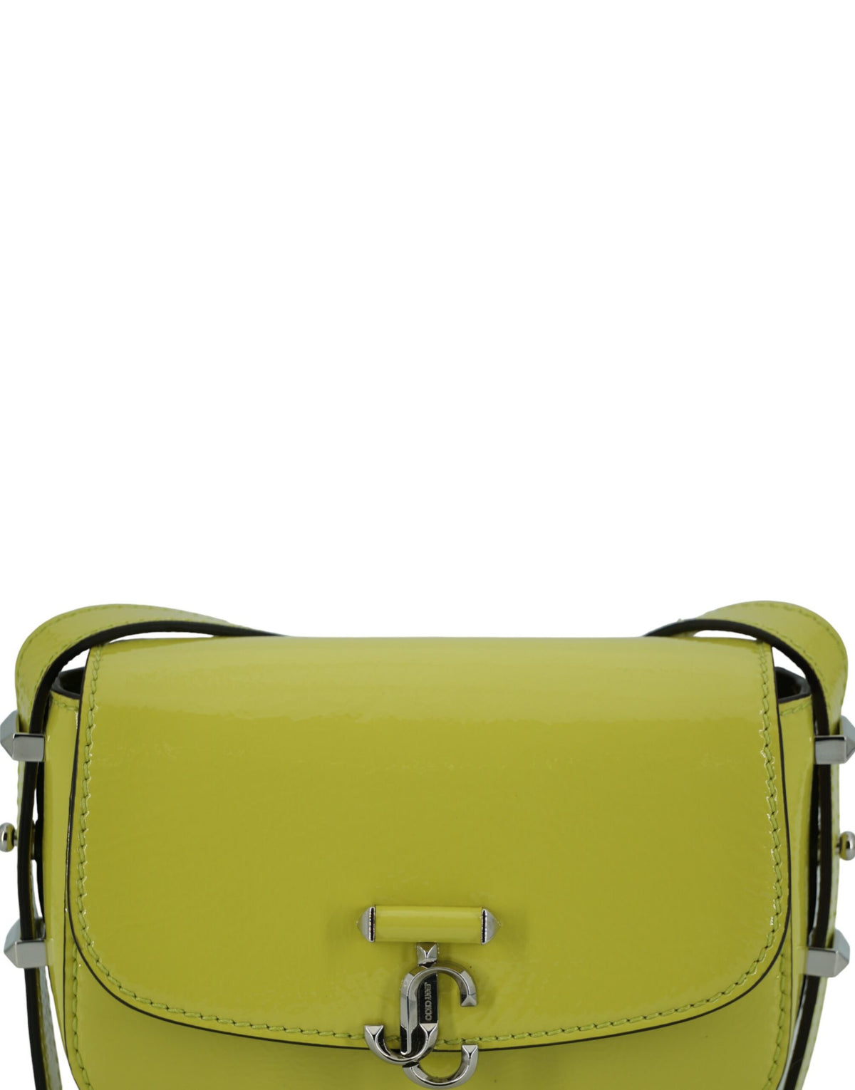 Jimmy Choo Lime Yellow Leather Small Shoulder Bag