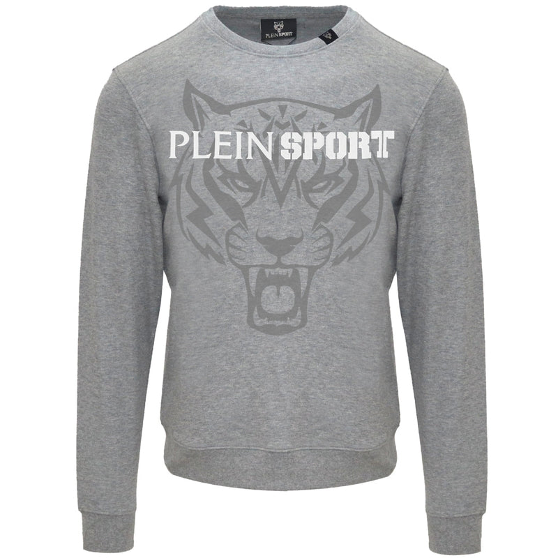 Plein Sport Large Branded Logo Tiger Grey Jumper S