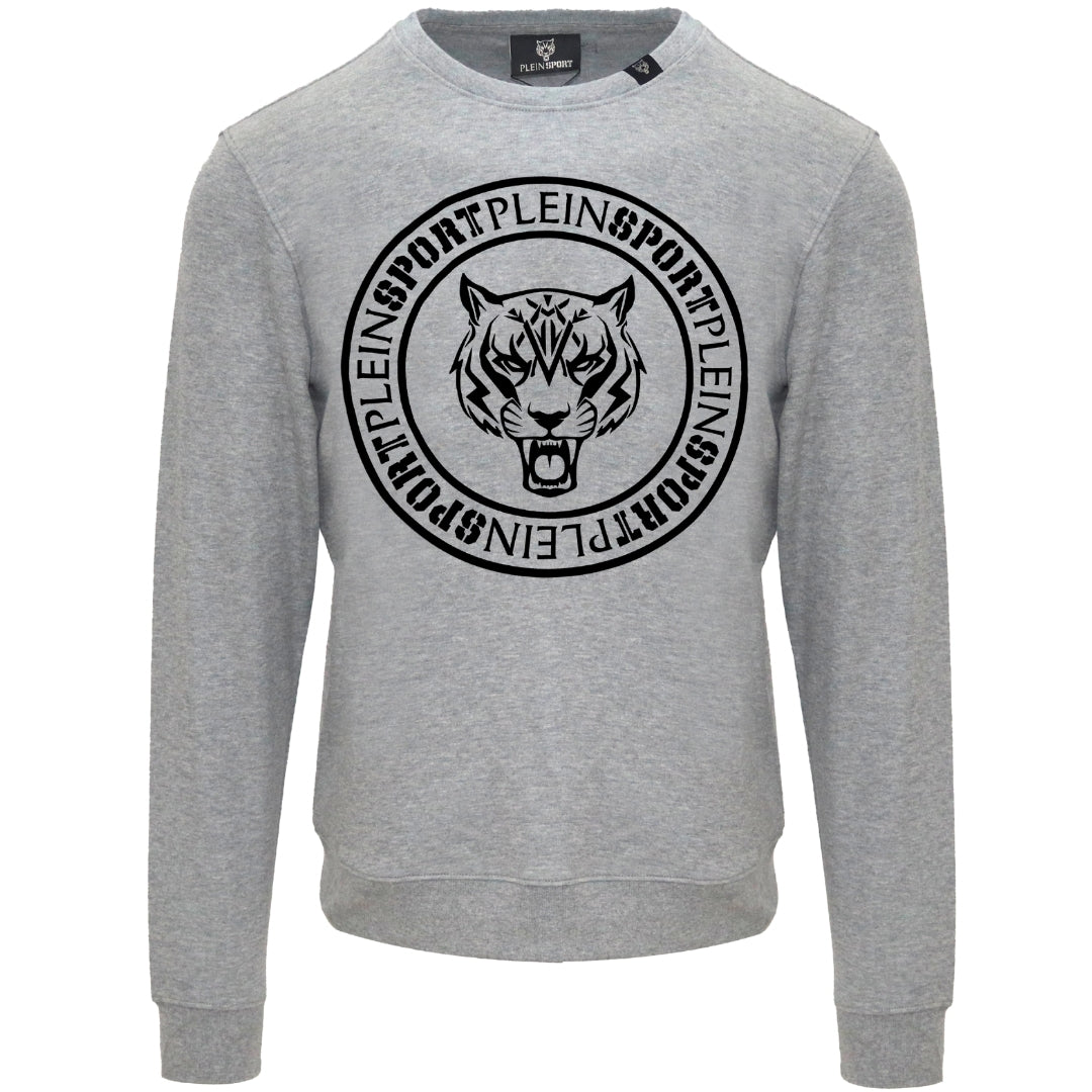 Plein Sport Large Circle Logo Grey Jumper S