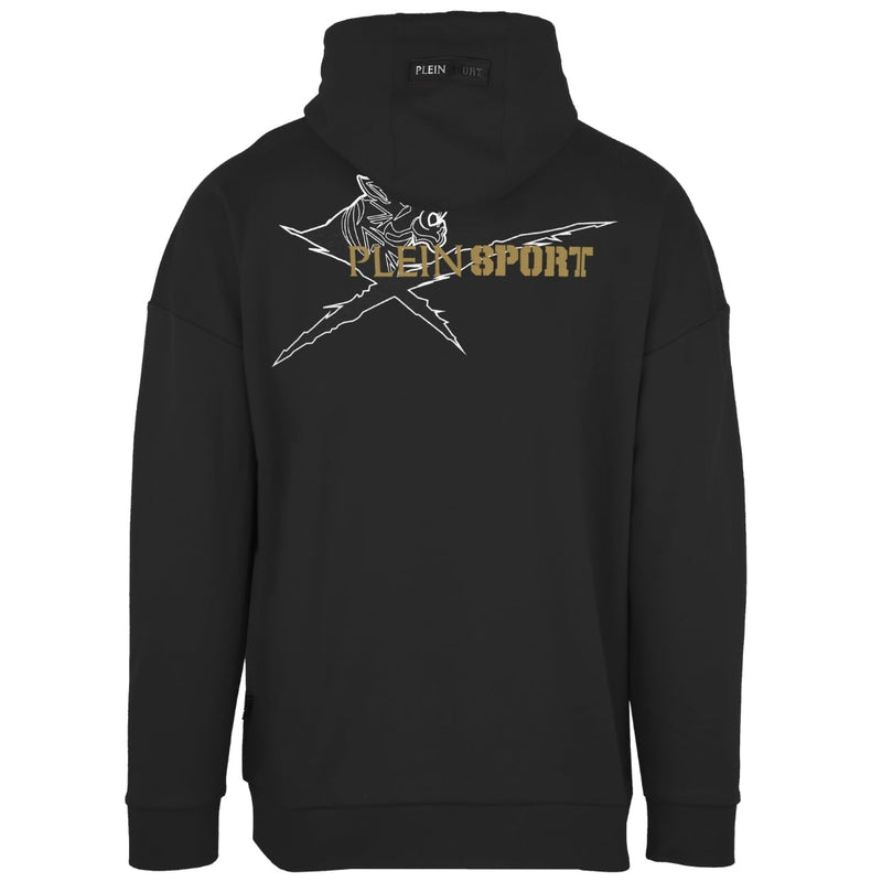 Plein Sport Logo On Back Zip-Up Black Hoodie S