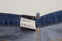 Dsquared² Blue Cotton Low Waist Cropped Cool Girl Denim Jeans