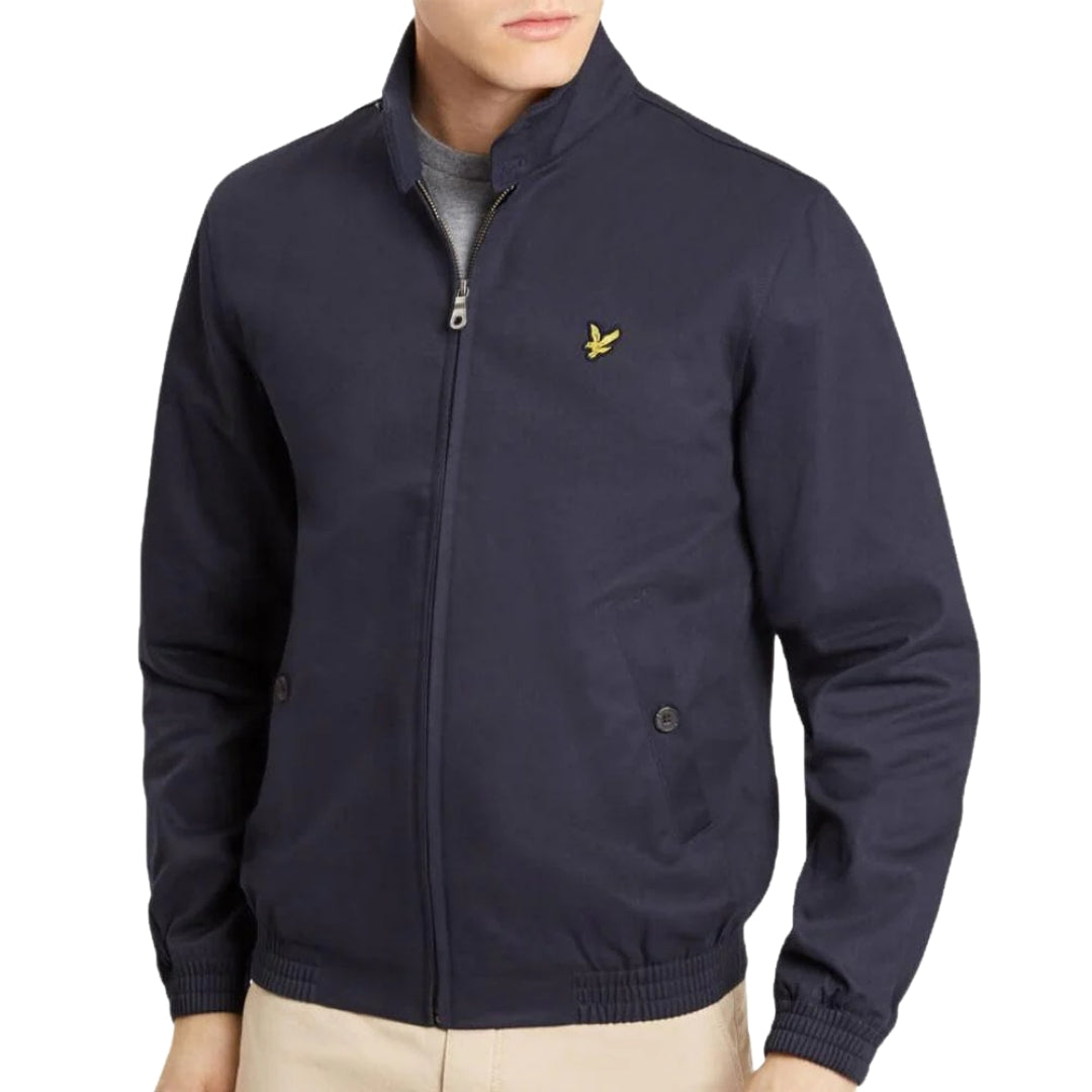 Lyle & Scott Branded Navy Blue Collared Jacket S