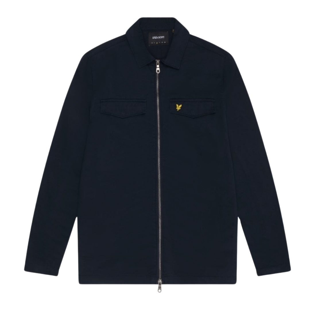 Lyle & Scott Branded Dark Navy Blue Overshirt Jacket S