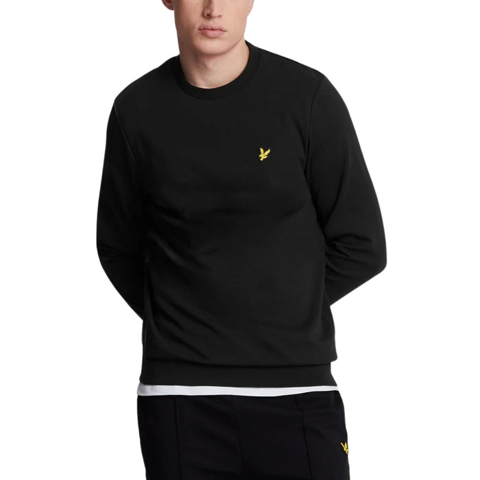 Lyle & Scott Interlock Jet Black Pull-over Sweatshirt S