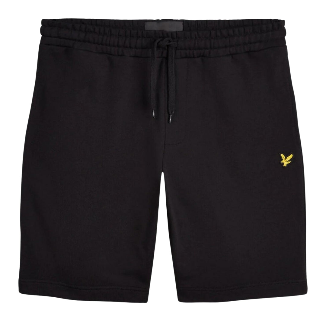 Lyle & Scott Plain Jet Black Sweat Shorts