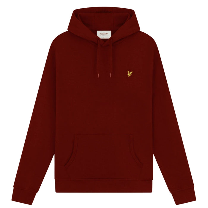 Lyle & Scott Branded Gala Red Pull-over Hoodie