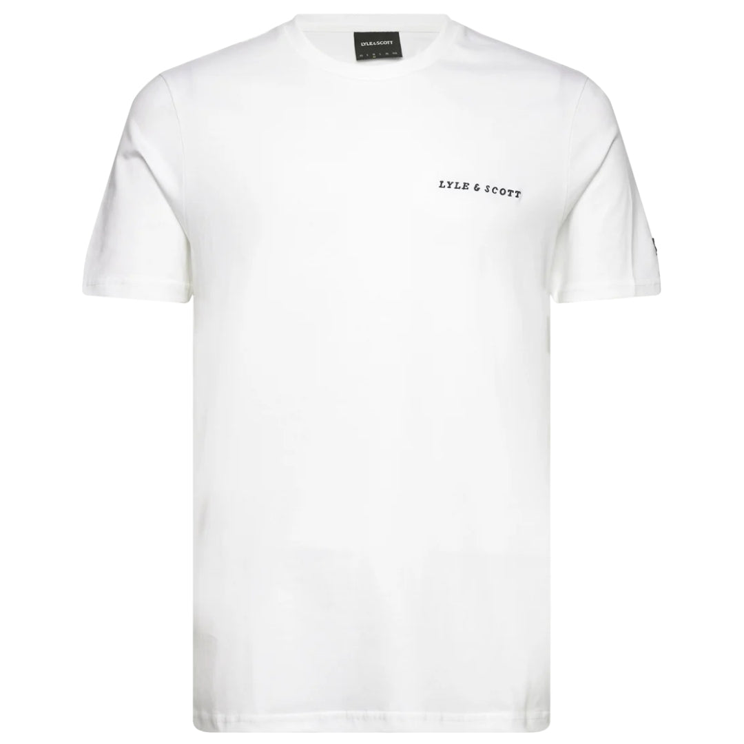 Lyle & Scott Embroidered Logo Plain White T-Shirt