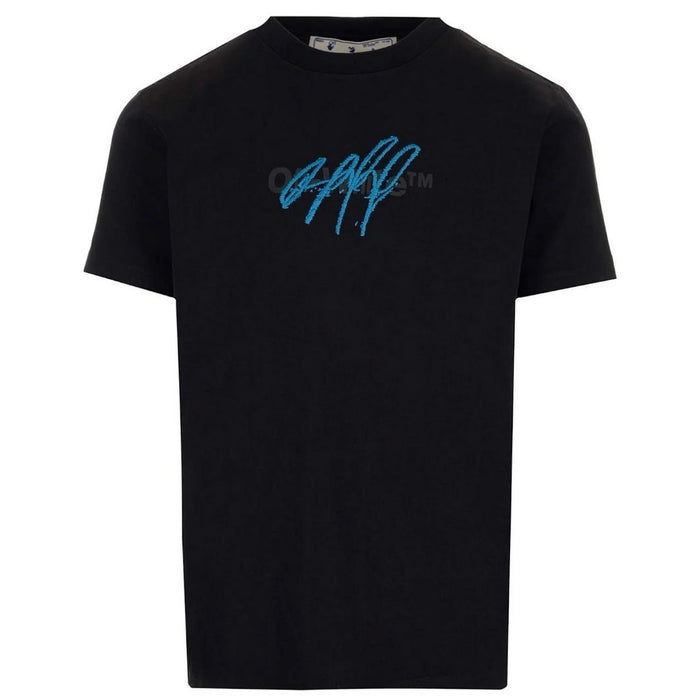 Off-White Bounce Cross Off Design Slim Fit Black T-Shirt XS