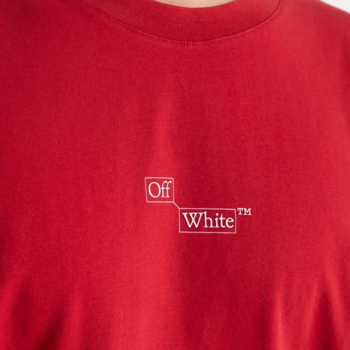 Off-White Blocks Book Oversized Fit Red T-Shirt M