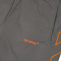 Off-White Diag Outline Dark Grey Track  Shorts S