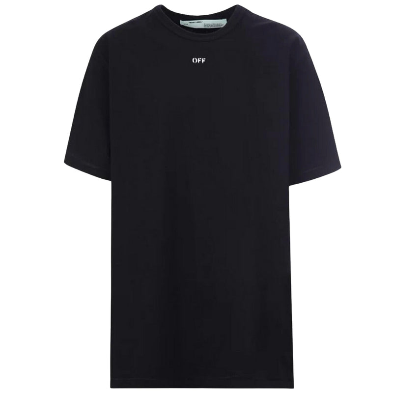 Off-White Fern Arrows Logo Casual Fit Black T-Shirt M