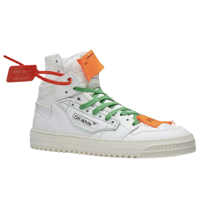 Off White Off Court 3.0 White High Top Leather Sneakers