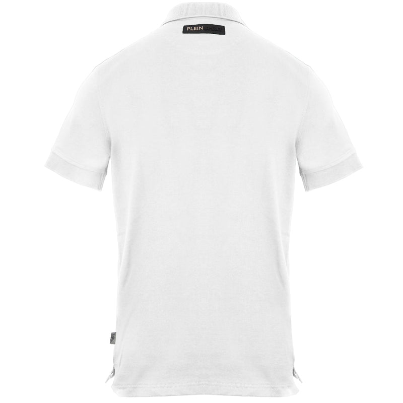 Plein Sport Equipment Logo White Polo Shirt S