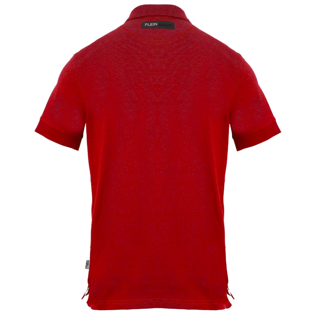 Plein Sport Equipment Logo Red Polo Shirt S