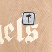 Palm Angels Bold Angels PXP Logo Beige Sweatshirt XS