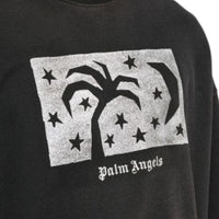 Palm Angels Nightsky Design Black Sweatshirt S