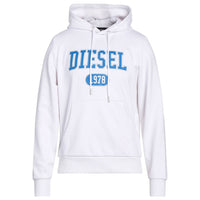 Diesel Varsity Logo White Hoodie S