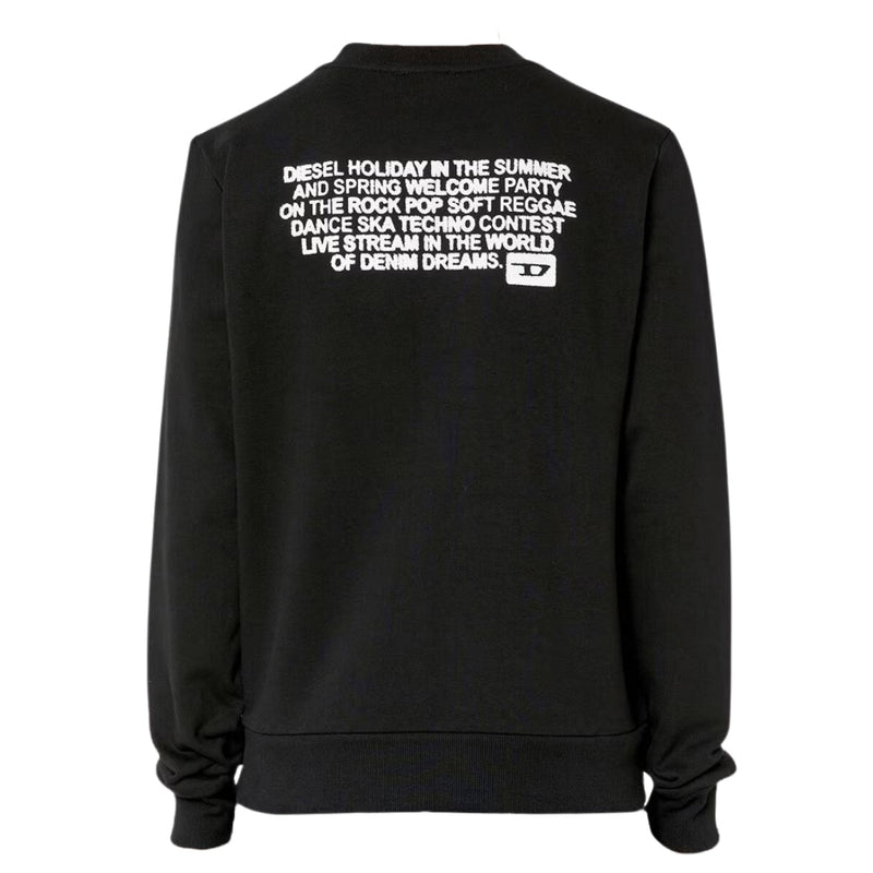 Diesel Party Logo Black Sweatshirt S