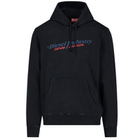 Diesel Industry Denim Division Logo Black Hoodie XS