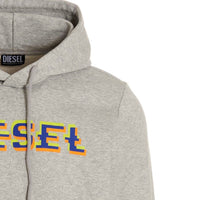 Diesel Pixel Logo Grey Hoodie S