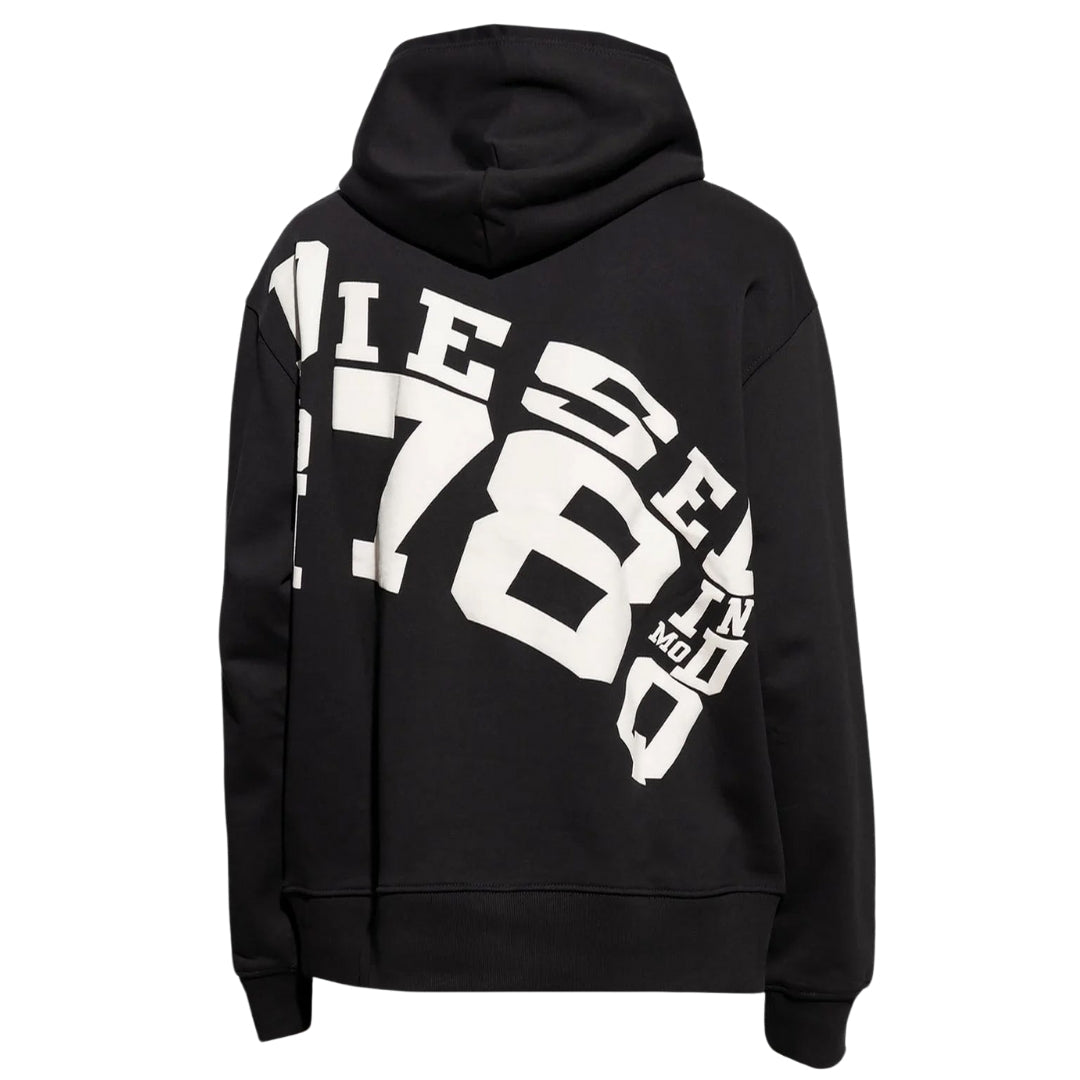 Diesel Large Back Logo Black Hoodie XS