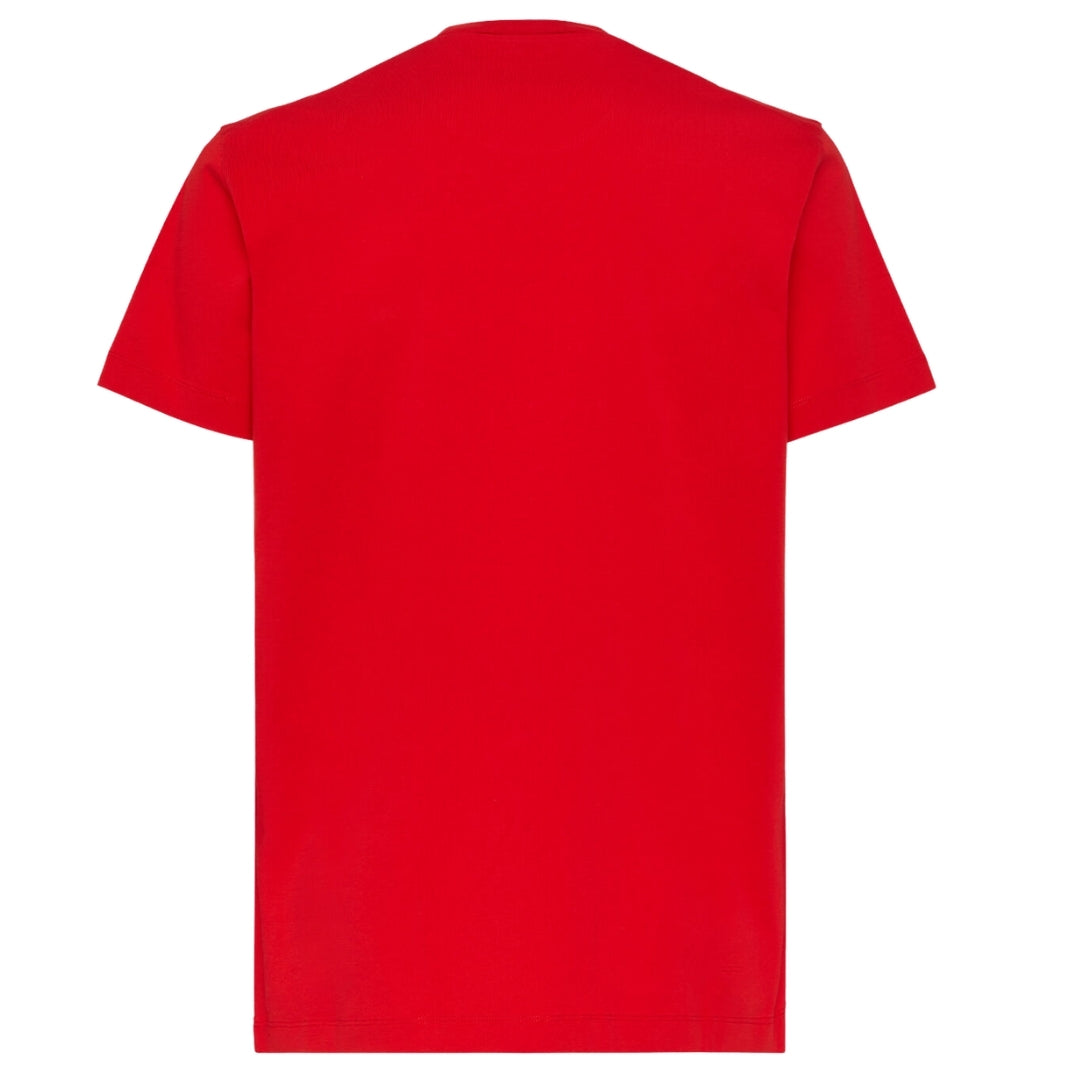 Dsquared2 Cool Fit Large Ceresio 9 Print Logo Red T-Shirt XS