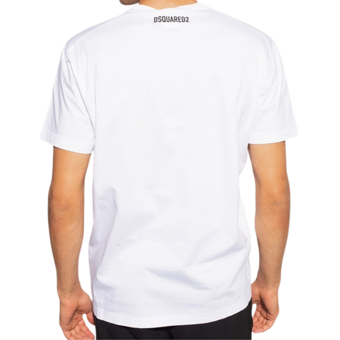 Dsquared2 Cool Print Logo White T-Shirt S