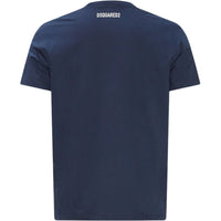 Dsquared2 Cool Print Logo Navy Blue T-Shirt S