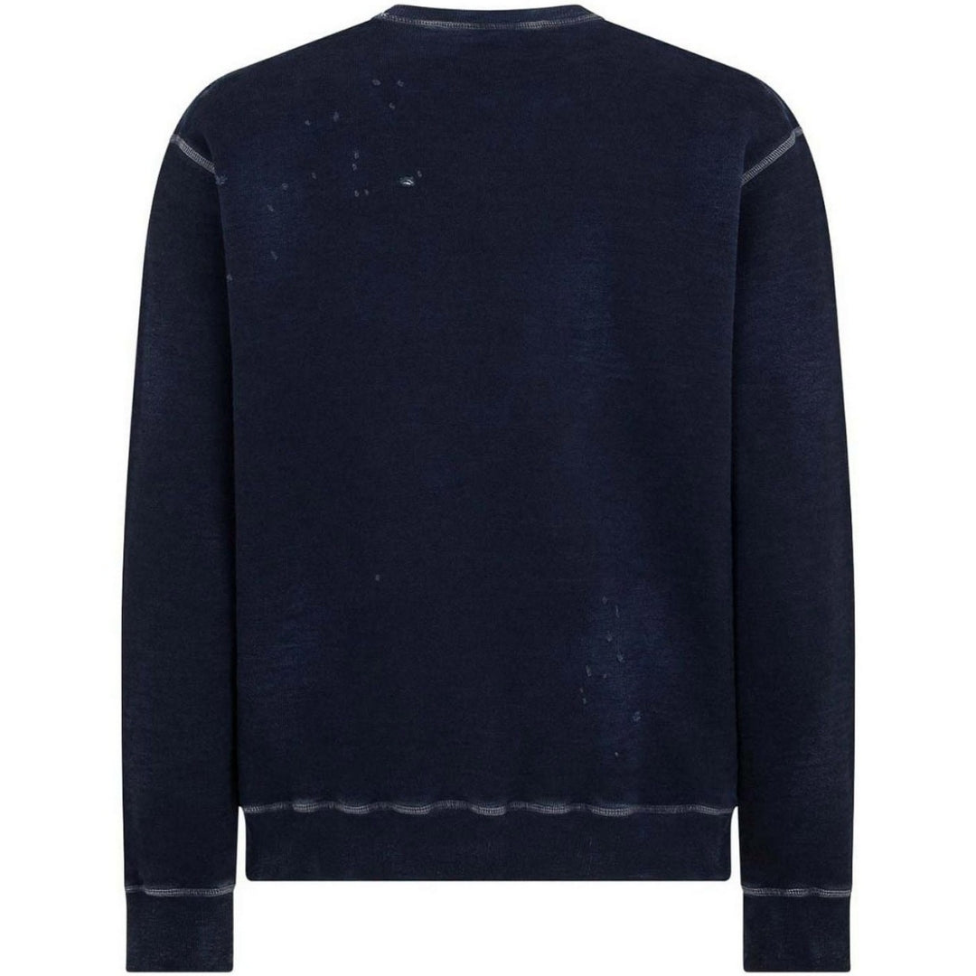 Dsquared2 Milano Logo Cool Fit Navy Blue Sweatshirt S