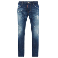 Dsquared2 Skater Jean Paint Splatter Blue Jeans  W34 / 30L